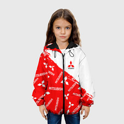 Куртка с капюшоном детская Mitsubishi Паттерн, цвет: 3D-черный — фото 2