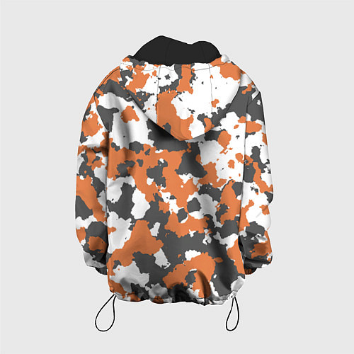 Детская куртка Orange Camo / 3D-Черный – фото 2