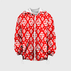 Куртка с капюшоном детская Red Pattern Dope Camo Dope Street Market Спина, цвет: 3D-белый