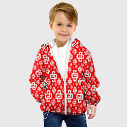 Куртка с капюшоном детская Red Pattern Dope Camo Dope Street Market Спина, цвет: 3D-белый — фото 2