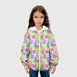 Куртка с капюшоном детская Просветление Сознания, цвет: 3D-белый — фото 2