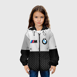 Куртка с капюшоном детская BMW БМВ СТАЛЬ, цвет: 3D-черный — фото 2