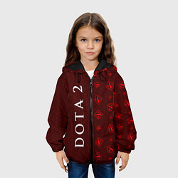 Куртка с капюшоном детская ДОТА 2 Графика, цвет: 3D-черный — фото 2