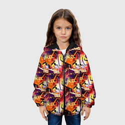 Куртка с капюшоном детская Джазовая Музыка, цвет: 3D-черный — фото 2