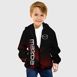 Куртка с капюшоном детская МАЗДА MAZDA ГЕОМЕТРИЯ, цвет: 3D-черный — фото 2