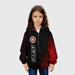 Куртка с капюшоном детская ФИАТ Звезды Вертикально, цвет: 3D-черный — фото 2