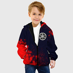 Куртка с капюшоном детская YAMAHA Краска, цвет: 3D-черный — фото 2