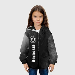 Куртка с капюшоном детская БОРУССИЯ Borussia Пламя, цвет: 3D-черный — фото 2
