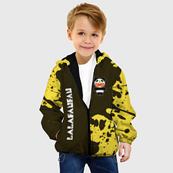 Куртка с капюшоном детская УТЯ ЛАЛАФАНФАН - ПАНДА Краска, цвет: 3D-черный — фото 2