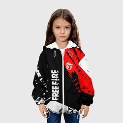 Куртка с капюшоном детская FREE FIRE ФРИ ФАЕР, цвет: 3D-белый — фото 2