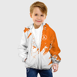 Куртка с капюшоном детская Half-life texture, цвет: 3D-белый — фото 2