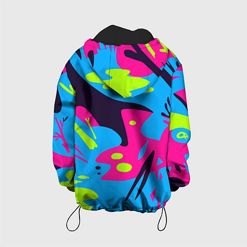 Детская куртка Color abstract pattern Summer / 3D-Черный – фото 2