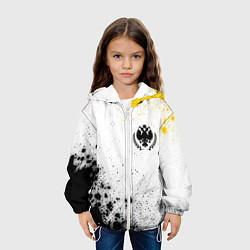 Куртка с капюшоном детская RUSSIAN EMPIRE - ГЕРБ Брызги, цвет: 3D-белый — фото 2