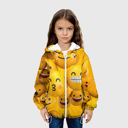 Куртка с капюшоном детская Смаилы, цвет: 3D-белый — фото 2
