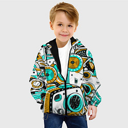 Куртка с капюшоном детская ФОТОКАМЕРЫ НА ПОЗИТИВЕ, цвет: 3D-черный — фото 2