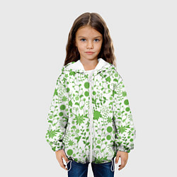 Куртка с капюшоном детская Зелёное поле, цвет: 3D-белый — фото 2