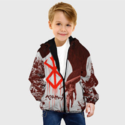 Куртка с капюшоном детская БЕРСЕРК РУБАКА, цвет: 3D-черный — фото 2