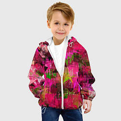 Куртка с капюшоном детская ЦВЕТОВАЯ АБСТРАКЦИЯ COLOR ABSTRACTION, цвет: 3D-белый — фото 2