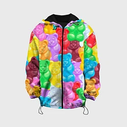 Детская куртка Мармеладные мишки разноцветные