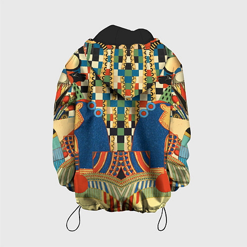 Детская куртка Египетский орнамент / 3D-Черный – фото 2