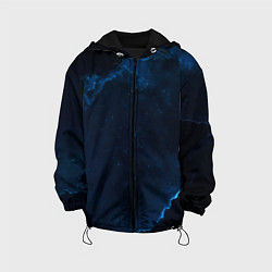 Куртка с капюшоном детская Звездные облака, цвет: 3D-черный