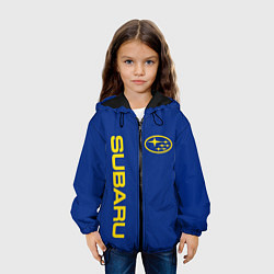 Куртка с капюшоном детская SUBARU-СУБАРУ Классические цвета, цвет: 3D-черный — фото 2