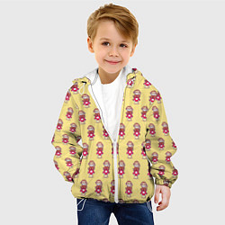Куртка с капюшоном детская Обезьянка на грибе, цвет: 3D-белый — фото 2