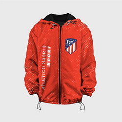 Куртка с капюшоном детская АТЛЕТИКО Atletico Madrid Sport Гранж, цвет: 3D-черный