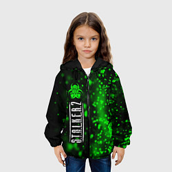 Куртка с капюшоном детская С Т А Л К Е Р 2 Абстракция, цвет: 3D-черный — фото 2