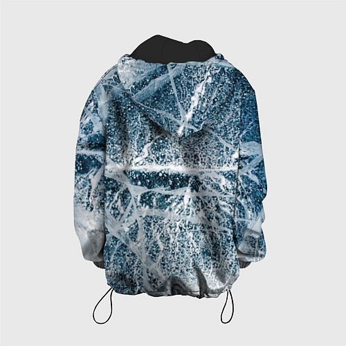Детская куртка IN COLD horizontal logo with ice / 3D-Черный – фото 2