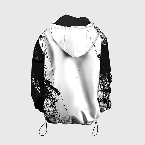 Детская куртка Black clover чёрный клевер вертикальная надпись / 3D-Черный – фото 2