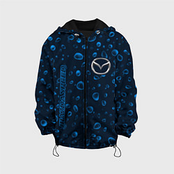 Куртка с капюшоном детская MAZDA SPEED Дождь, цвет: 3D-черный