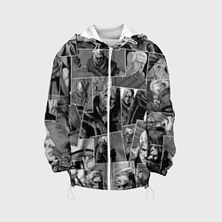Куртка с капюшоном детская Ведьмак комикс, цвет: 3D-белый