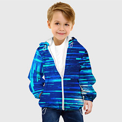 Куртка с капюшоном детская BLUE STRIPES, цвет: 3D-белый — фото 2