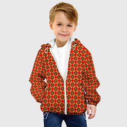 Куртка с капюшоном детская COLOR PATTERNED BACKGROUND, цвет: 3D-белый — фото 2