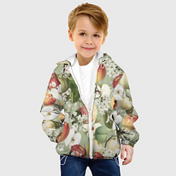 Куртка с капюшоном детская Яблочный Сад, цвет: 3D-белый — фото 2