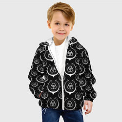 Куртка с капюшоном детская РАФТАЛИЯ ПЕЧАТЬ, цвет: 3D-белый — фото 2