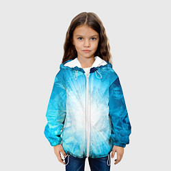 Куртка с капюшоном детская Лед Вспышка света, цвет: 3D-белый — фото 2