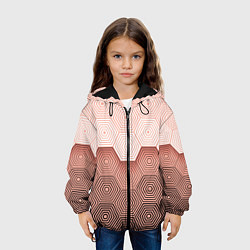 Куртка с капюшоном детская Hexagon Minimal, цвет: 3D-черный — фото 2