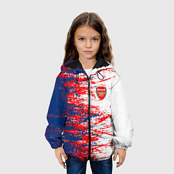 Куртка с капюшоном детская Arsenal fc арсенал фк texture, цвет: 3D-черный — фото 2