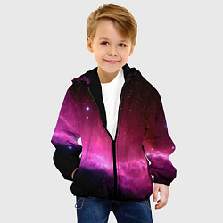 Куртка с капюшоном детская Night Nebula, цвет: 3D-черный — фото 2