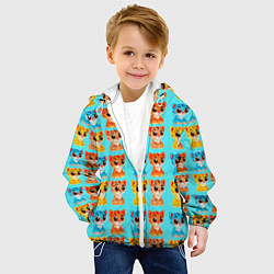 Куртка с капюшоном детская COLORED KITTENS, цвет: 3D-белый — фото 2
