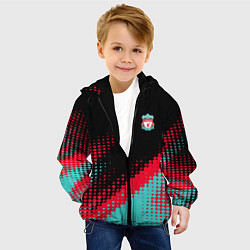 Куртка с капюшоном детская Ливерпуль краска, цвет: 3D-черный — фото 2