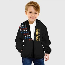 Куртка с капюшоном детская Дагестан 05 RUS, цвет: 3D-черный — фото 2