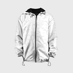Куртка с капюшоном детская Белые чайкив полете, цвет: 3D-черный