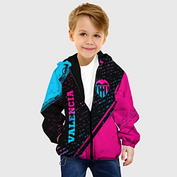 Куртка с капюшоном детская Valencia Neon Gradient, цвет: 3D-черный — фото 2
