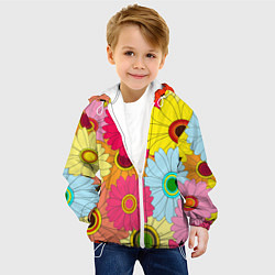 Куртка с капюшоном детская CHAMOMILE CHRYSANTHEMUMS, цвет: 3D-белый — фото 2