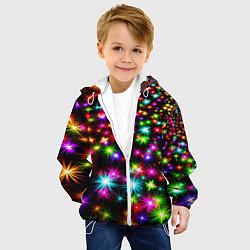 Куртка с капюшоном детская COLORFUL COLOR STARFALL, цвет: 3D-белый — фото 2