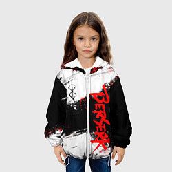 Куртка с капюшоном детская БЕРСЕРК : Спортивная форма - Клеймо жертвы, цвет: 3D-белый — фото 2