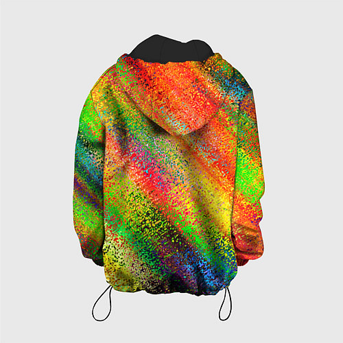 Детская куртка Rainbow inclusions / 3D-Черный – фото 2